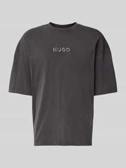 HUGO Oversized T-shirt van puur katoen model 'DELW'