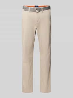 MCNEAL Slim fit chino met riem