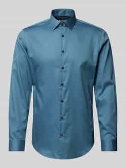 Jake*s Slim fit zakelijk overhemd met kentkraag