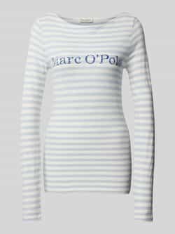 Marc O'Polo Regular fit shirt met lange mouwen van gestreept katoenjersey