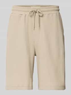 WOODBIRD Straight leg korte broek met structuurmotief model 'Ben'