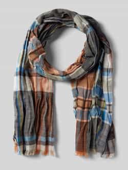 Camel active Sjaal met franjes en labeldetail