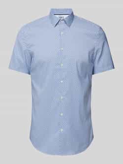 Jake*s Slim fit zakelijk overhemd met all-over motief