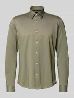Boss Slim fit zakelijk overhemd van ademend materiaal