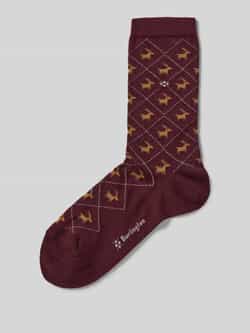 Burlington Sokken in all-over look model 'REINDEER'