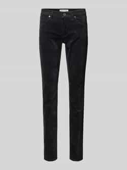 MARC O POLO Slim fit fluwelen broek van een mix van biologisch katoen en viscose model 'LULEA'