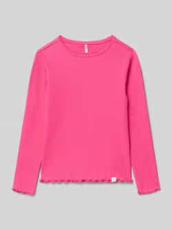 Only Slim fit shirt met lange mouwen van katoenmix model 'TRINNY LIFE'