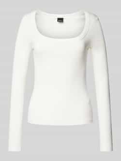 Gina Tricot Shirt met lange mouwen en fijnrib