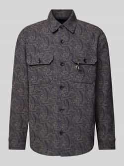 Scotch & Soda Regular fit overhemdjack met borstzakken