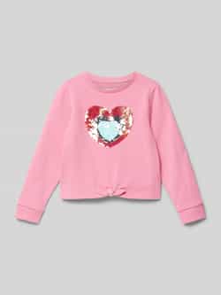 Tom Tailor Regular fit sweatshirt met interactief pailettenmotief