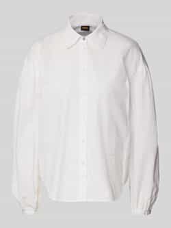Boss Orange Klassieke blouse Barby Premium Damesmode met boss-logo op de borst