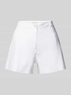 Guess Regular fit korte linnen broek met labelapplicatie model 'ISABEAU'