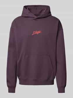 HUGO Hoodie met labelstitching model 'Dlogolong'