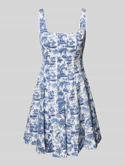Staud Mini-jurk met vierkante hals model 'MINI WELLS'