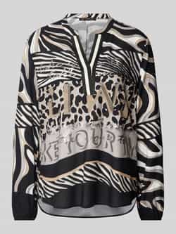 Betty Barclay Regular fit blouseshirt van viscose met tuniekkraag