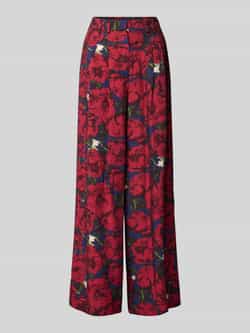 GUIDO MARIA KRETSCHMER WOMAN Wide fit stoffen broek van viscosemix model 'Finja'