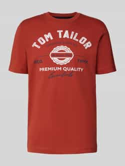 Tom Tailor Regular fit T-shirt van puur katoen