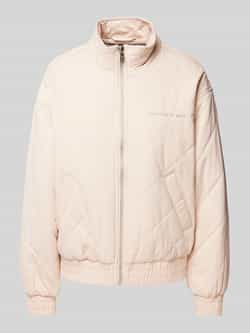 Colourful Rebel Gewatteerd jack met labelstitching model 'Weidy'