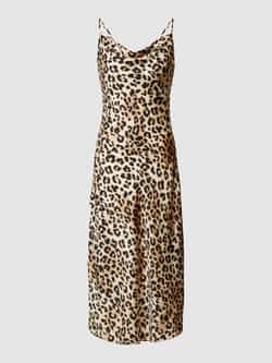 Jake*s Collection Knielange jurk met dierenprint