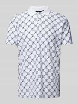 JOOP! Collection Regular fit poloshirt met all-over logoprint model 'Thilo'