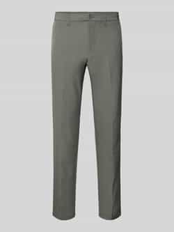 BOSS Green Regular fit stoffen broek met persplooien model 'Commuter'