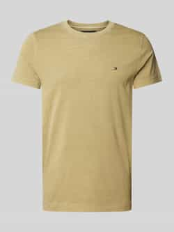 Tommy Hilfiger Slim fit T-shirt met logostitching model 'GARMENT'