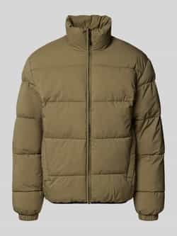 Tom Tailor Denim Regular fit gewatteerd jack met opstaande kraag