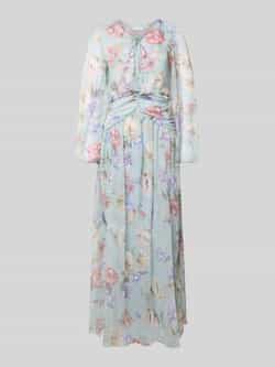 ADLYSH Avondjurk met V-hals en plooien