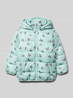 BLUE SEVEN Regular fit gewatteerd jack met all-over motiefprint