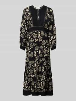 Bash Maxi-jurk met druppelvormige hals model 'DRESS AUDE'