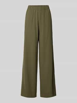 Selected Femme Wide leg stoffen broek met elastische band model 'TINNI'