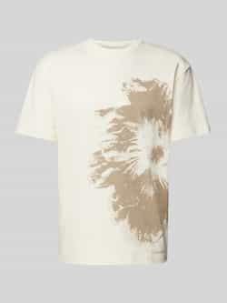 Calvin Klein Korte Mouw Egret Wit T-shirt Multicolor Heren