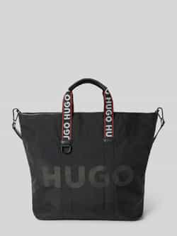HUGO Tote bag met labelprint model 'Quentyn'
