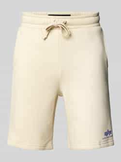 alpha industries Sweatshorts met elastische band en tunnelkoord