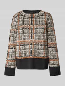 Betty Barclay Jacquard Gebreide Trui met Hotfix-details Gray Dames