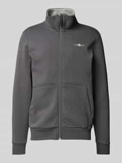 Tom Tailor Regular fit sweatjack van katoenmix met opstaande kraag