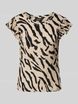 Pieces T-shirt met structuurmotief model 'LUNA'