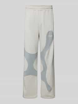 Pegador Loose fit sweatpants met labelprint model 'MINER'