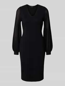 s.Oliver BLACK LABEL Flatteuze gebreide jurk van viscosemix