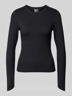 AIMN Shirt met lange mouwen en geribde ronde hals model 'Sense'
