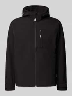 jack & jones Softshell-jack met borstzak en mouwtrensjes