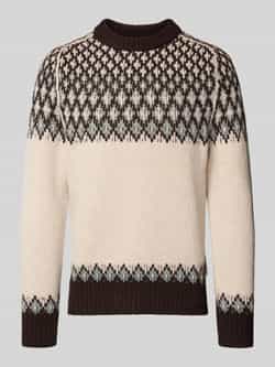 Marc O'Polo Regular fit gebreide pullover van een mix van wol en katoen