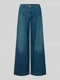 LUISA CERANO Jeans met wijde pijpen in used-look