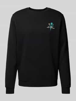 Les Deux Sweatshirt met labelstitching model 'Bruno Café'