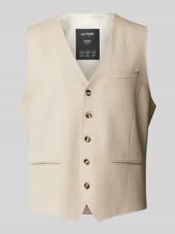 S.Oliver BLACK LABEL Slim fit gilet met fijn geweven structuur model 'S.O PURE'