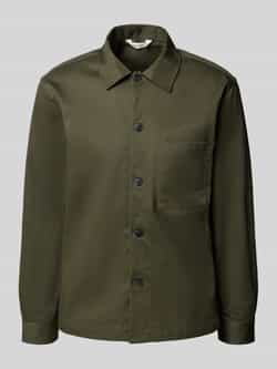 Selected Homme Regular fit overhemdjack van puur katoen model 'TATE'