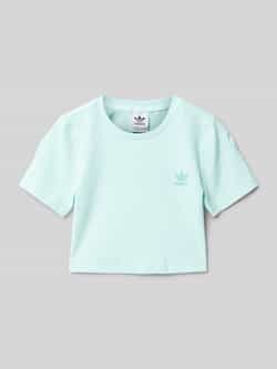 Adidas Originals Kort T-shirt met logoprint en ronde hals