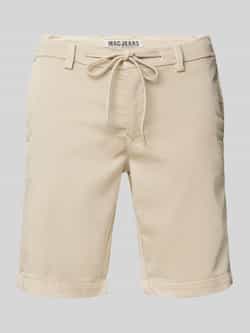 MAC Korte regular fit broek met tunnelkoord