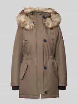 Only Regular fit parka met labelpatch model 'IRIS'