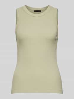 Drykorn Geribbeld Tanktop Olina Green Dames